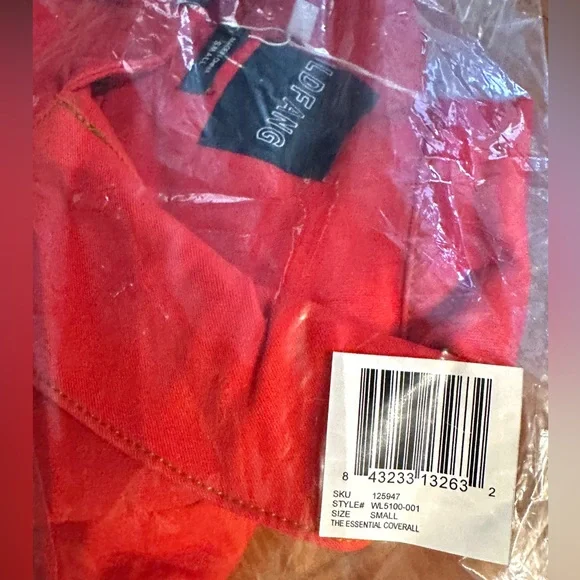 Wildfang Bright Red Jumpsuit - Picture 5 of 5